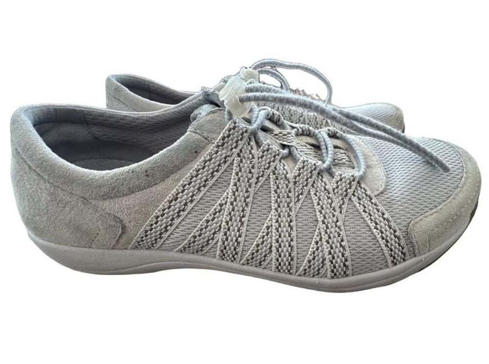 Dansko Honor Sneakers Ivory Suede Drawstring
